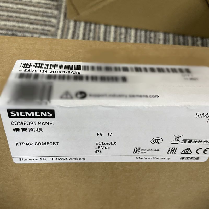 Siemens 6AV2124-2DC01-0AX0 SIMATIC HMI KTP400 Comfort Panel