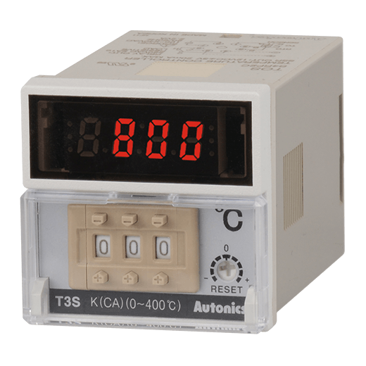 Autonics T3S-B4RJ4F-N thumbwheel switch temperature controller