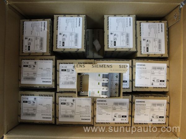 Spot sales Siemens 5SY4316-8 Miniature circuit breaker 400 V 10kA, 3-pole, D, 16A, D=70 mm.