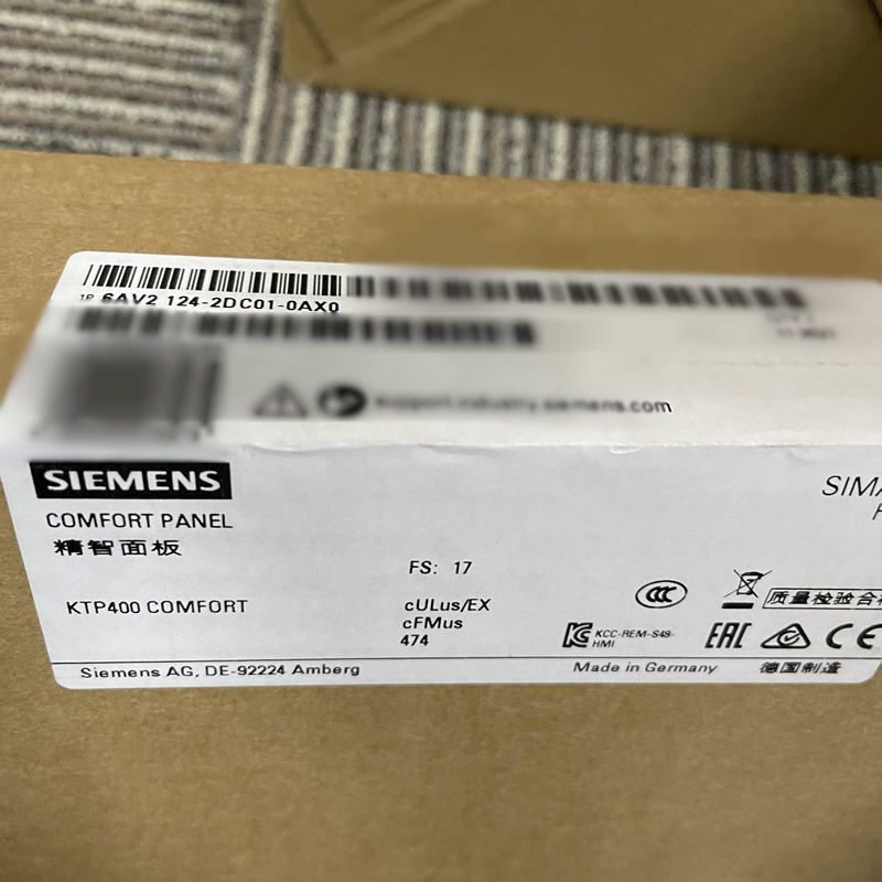 Hot sale Siemens 6AV2124-2DC01-0AX0 SIMATIC HMI KTP400 Comfort Panel