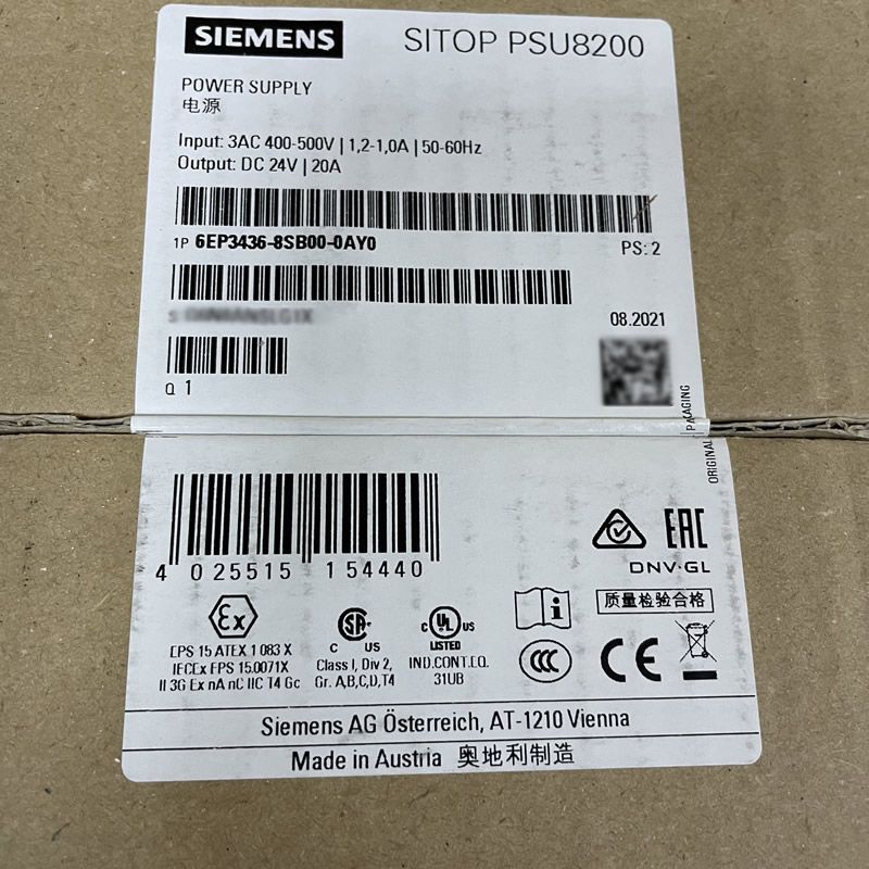 Siemens 6EP3436-8SB00-0AY0 power supply