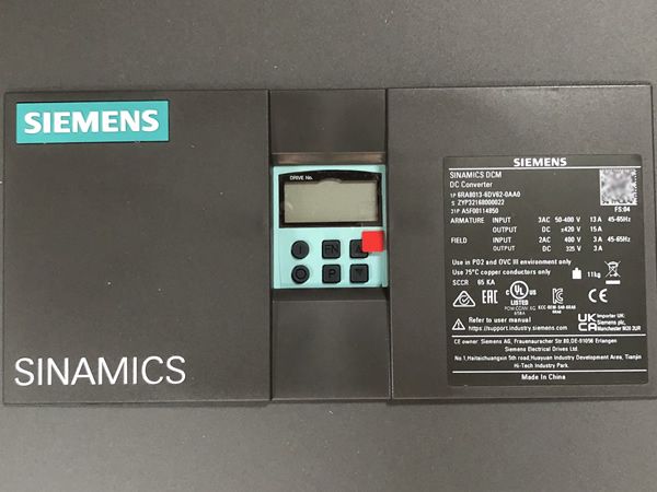 Siemens 6RA8013-6DV62-0AA0 SINAMICS DCM DC Converter