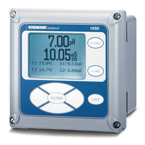 Rosemount Model 1056-03-27-34-AN-UL Intelligent Dual-input analyzer